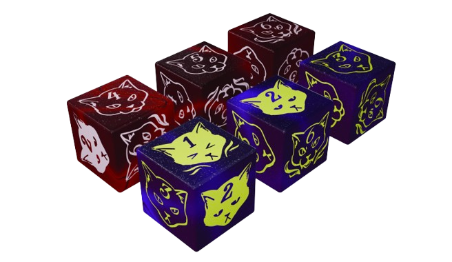 FALL SALE!! CATS OF CATTHULHU DICE SET