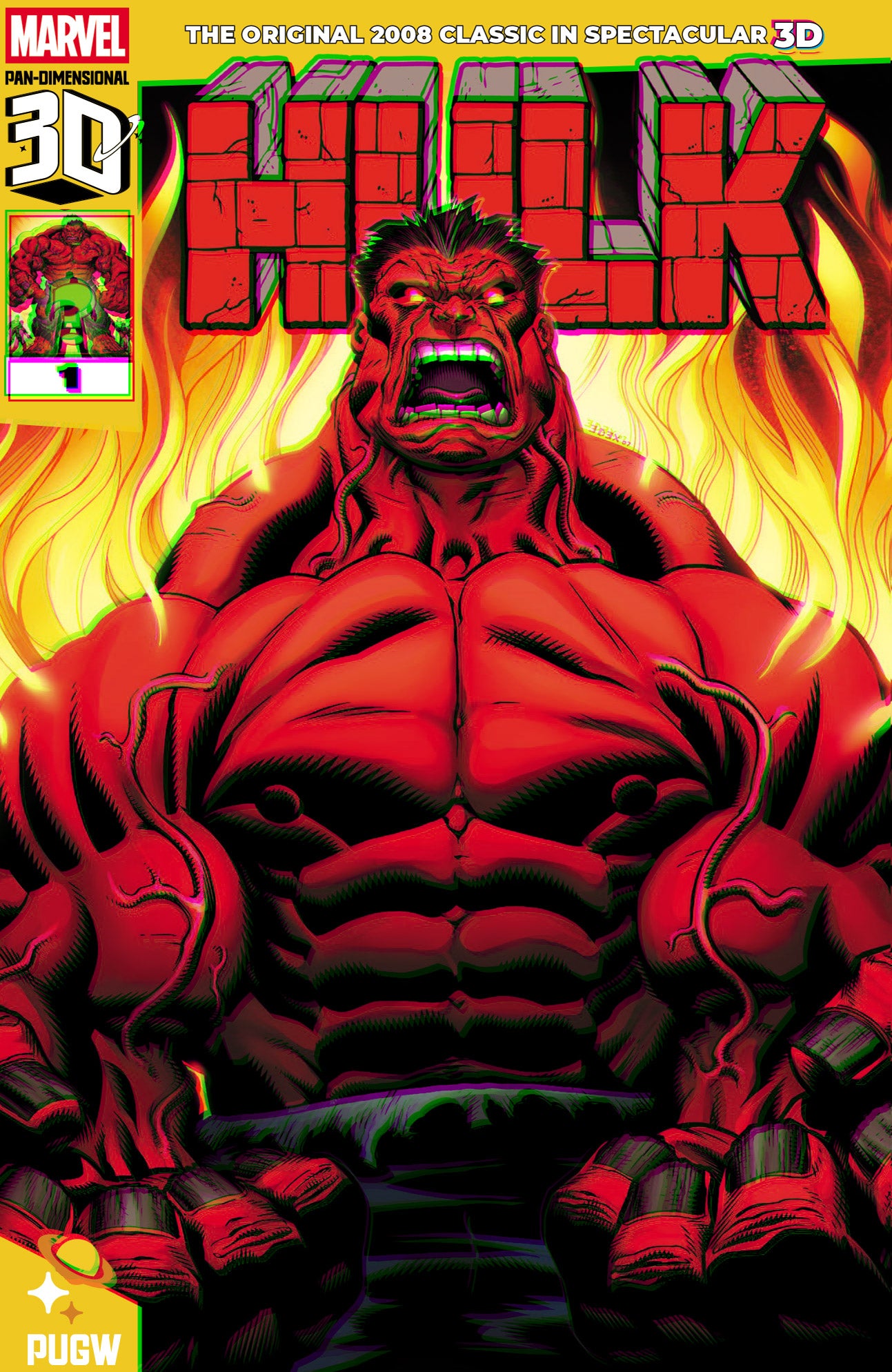 Red Hulk #1 Pan Dimensional 3D Edition