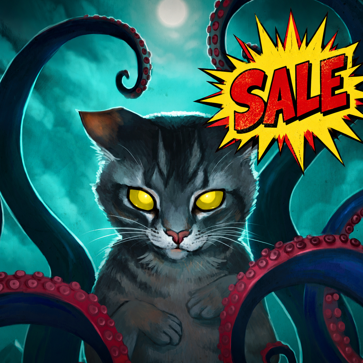 FALL SALE!! CATS OF CATTHULHU DICE SET